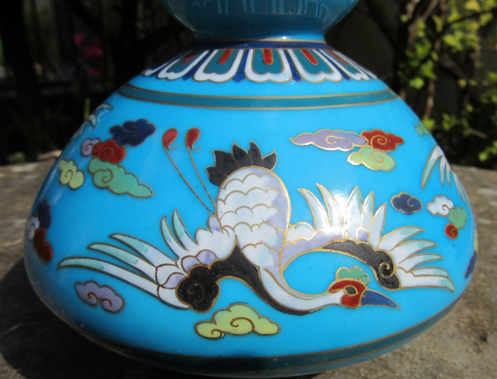 MINTON CLOISONNE WARE CHRISTOPHER DRESSER VASE c1870 View VI