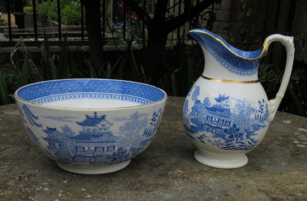 COPELAND NEW ZEALAND PORCELAIN WILLOW PATTERN TEA SET View VI
