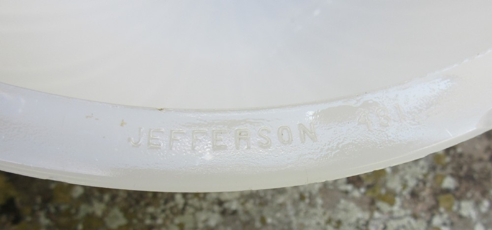 AMERICAN JEFFERSON 461 MOONSTONE PENDANT LIGHT c1910 View V