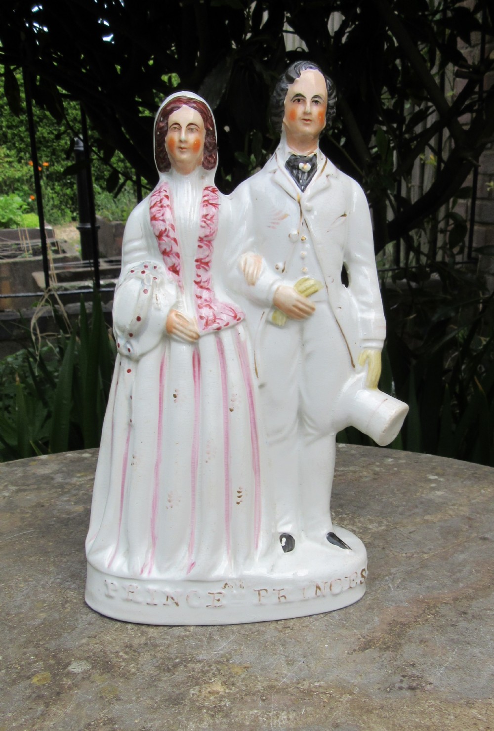 STAFFORDSHIRE ROYAL FIGURE 'PRINCE AND PRINCESS' c1860