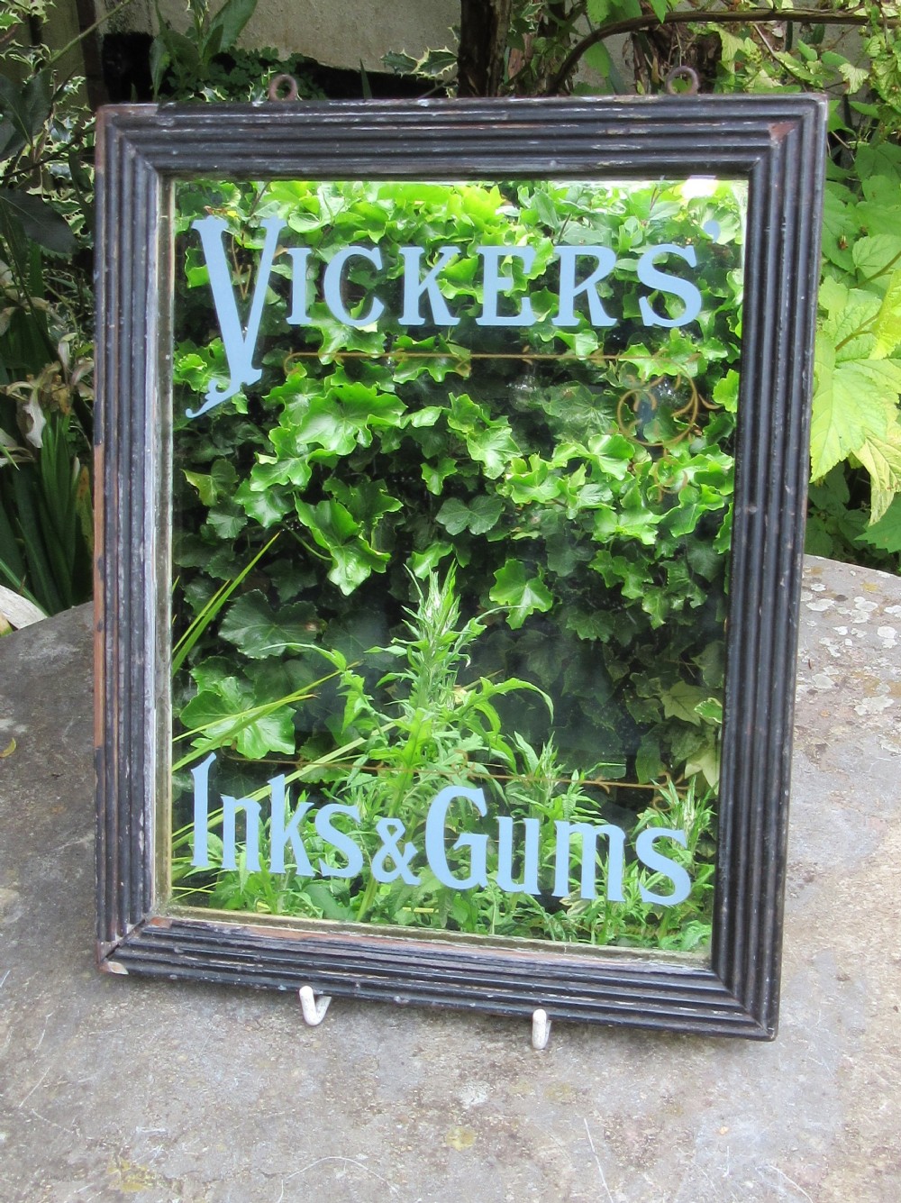 VICKERS' INKS & GUMS ADVERTISING MIRROR c1910