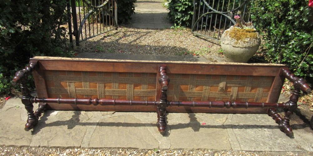 FINE LONG ROSEWOOD FENDER STOOL c1840 View V