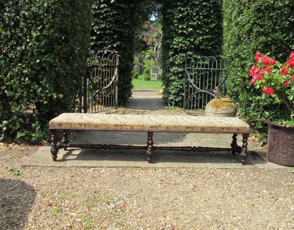 FINE LONG ROSEWOOD FENDER STOOL c1840 View VI