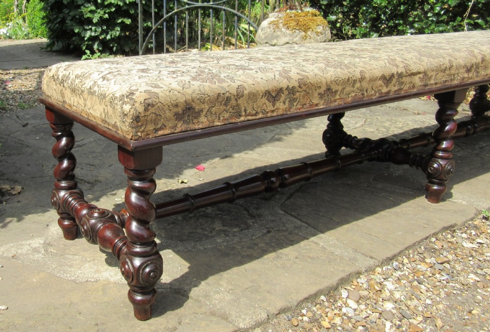 FINE LONG ROSEWOOD FENDER STOOL c1840 View VII