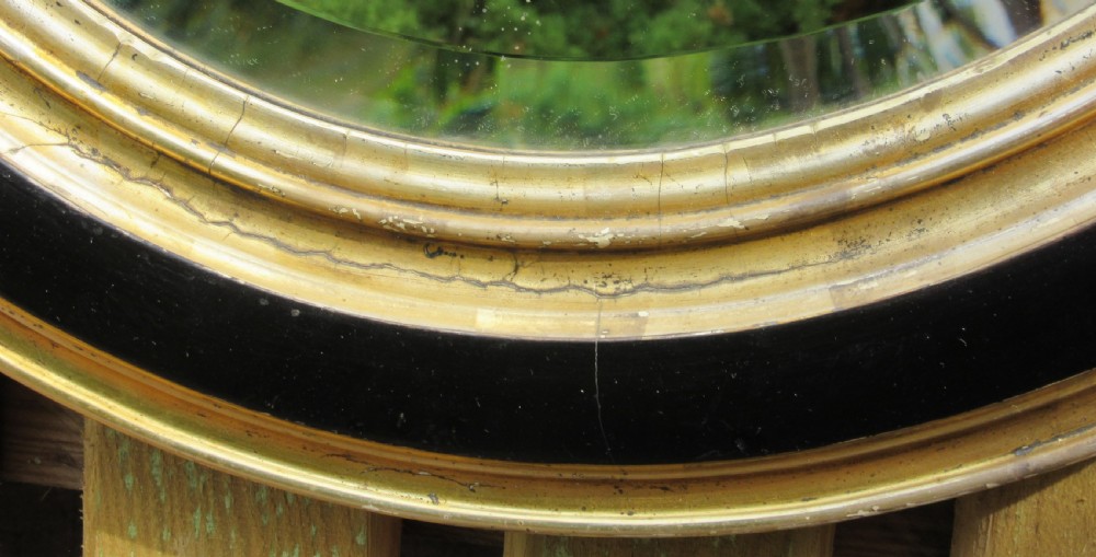 LARGE PAIR OF OVAL GILT MIRRORS c1870 View III