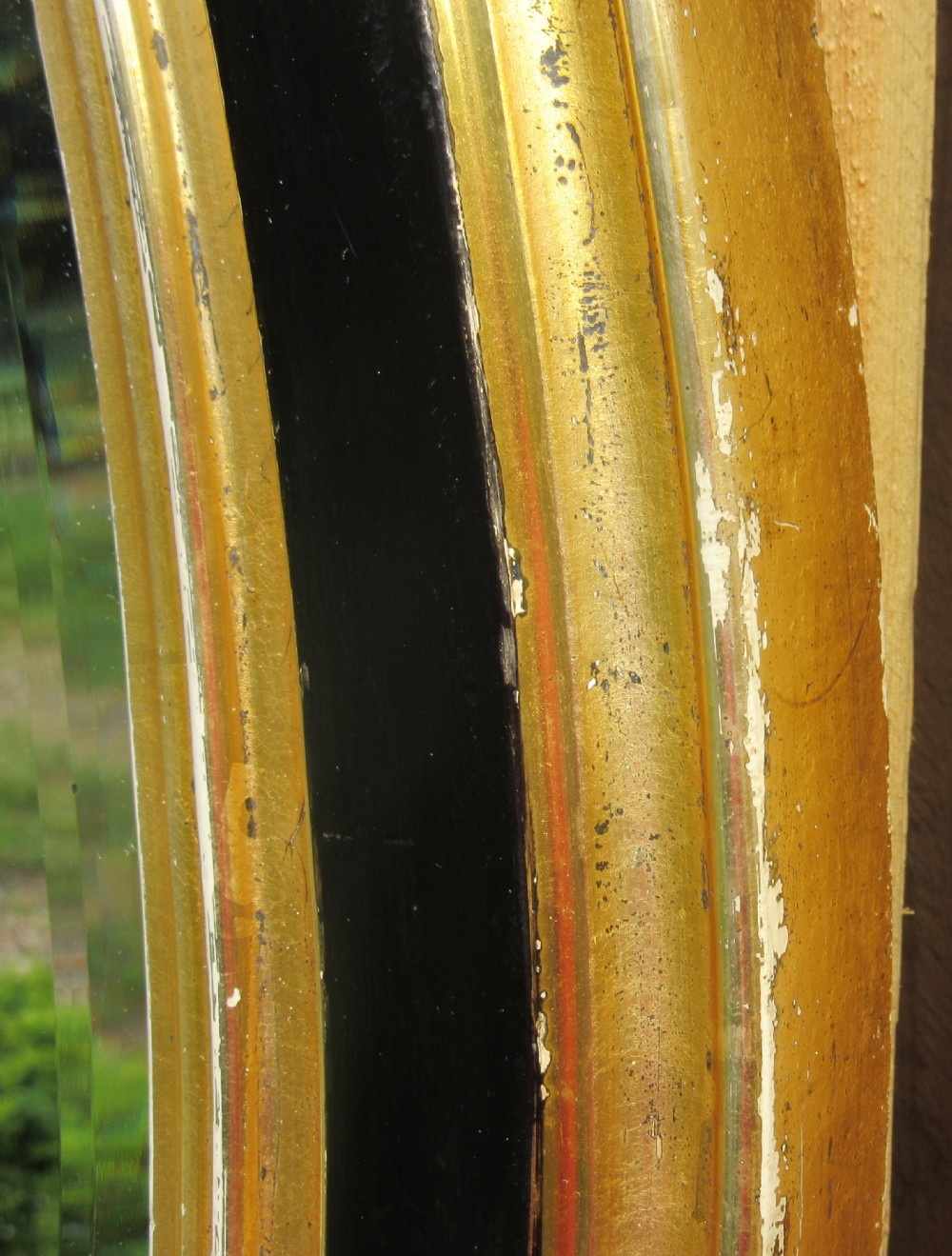 LARGE PAIR OF OVAL GILT MIRRORS c1870 View IV