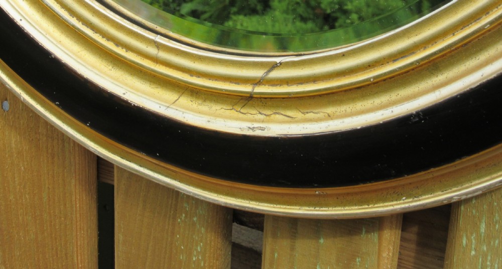 LARGE PAIR OF OVAL GILT MIRRORS c1870 View V