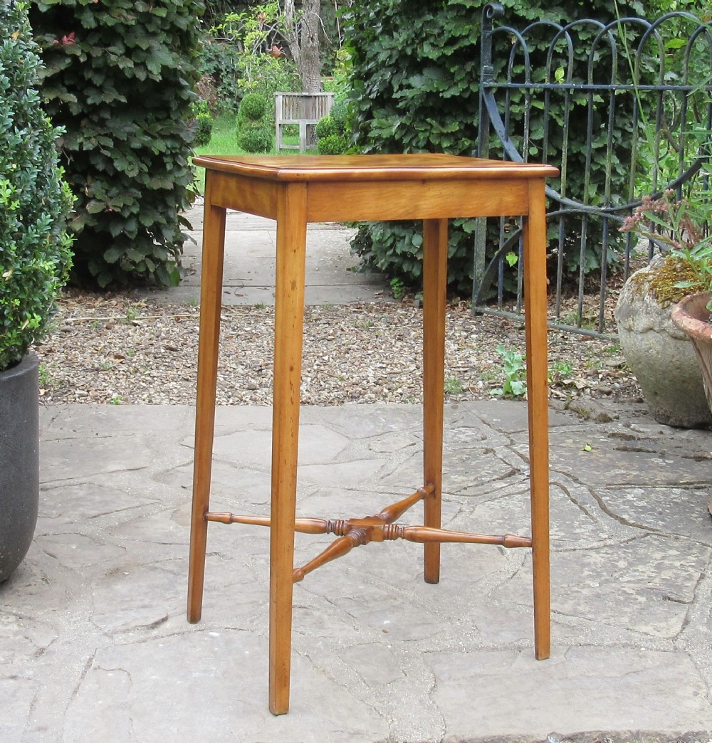 C. HINDLEY LONDON SATIN BIRCH LAMP TABLE