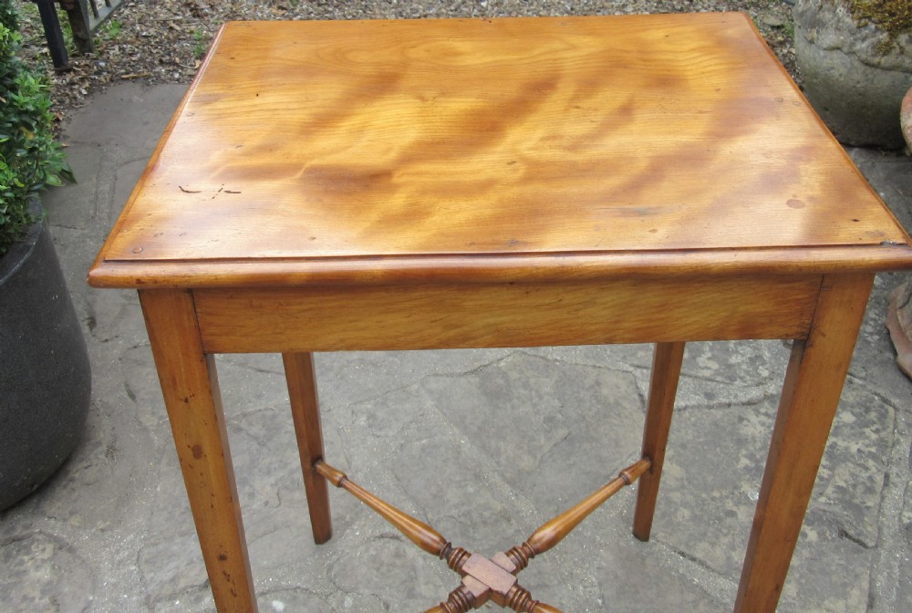 C. HINDLEY LONDON SATIN BIRCH LAMP TABLE View II
