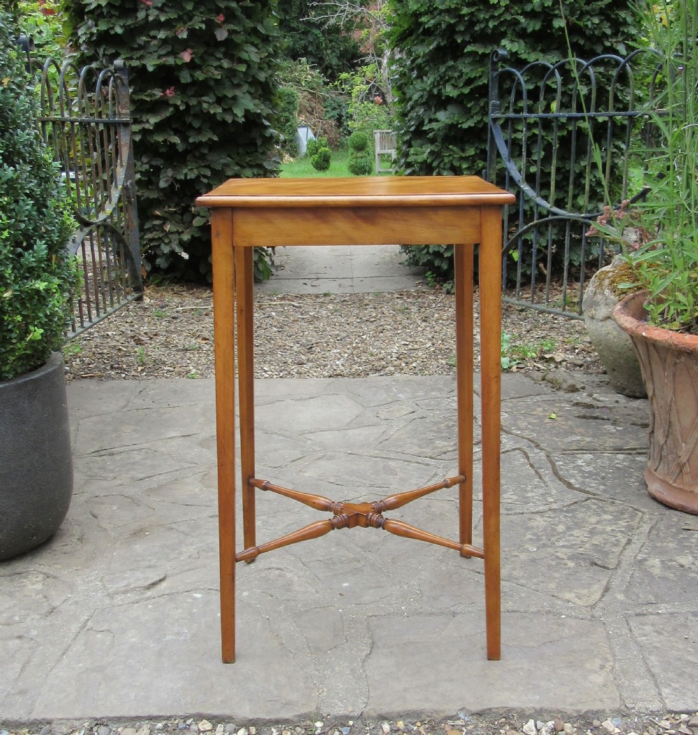C. HINDLEY LONDON SATIN BIRCH LAMP TABLE View V