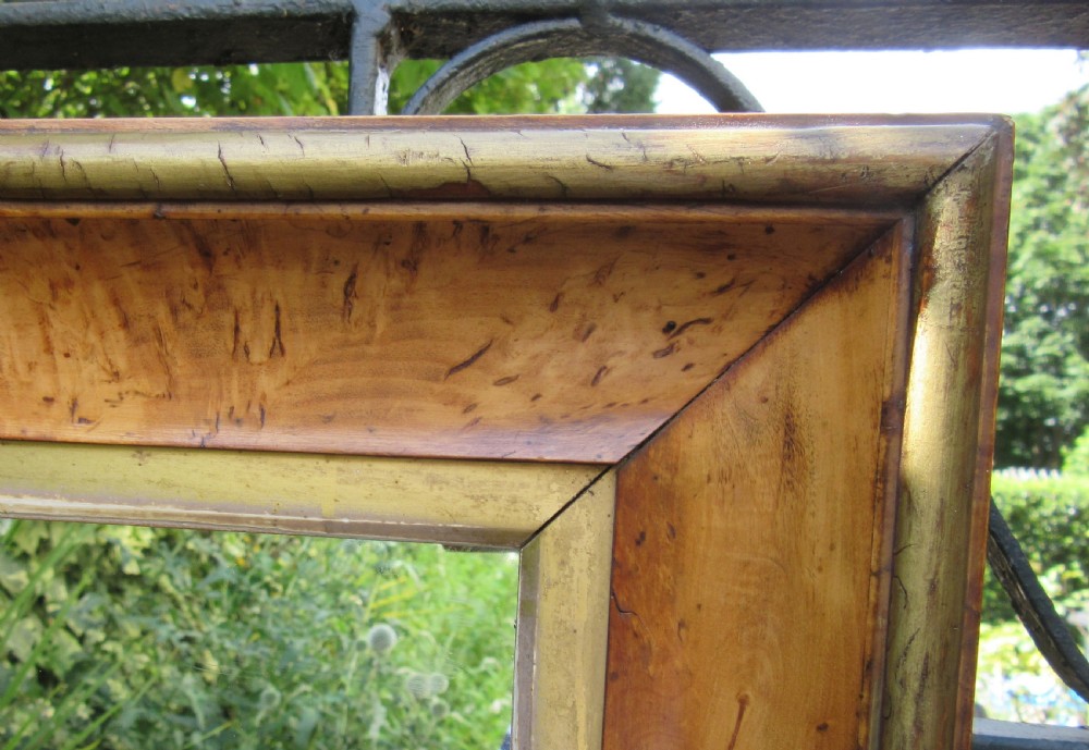 GEORGIAN MAPLE FRAMED MIRROR c1830 View II