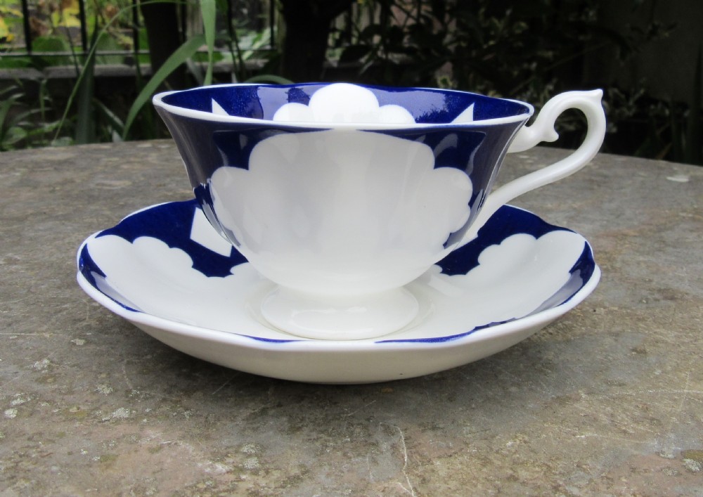SET OF 8 ENGLISH PORCELAIN CUPS & SAUCERS c1840 View II