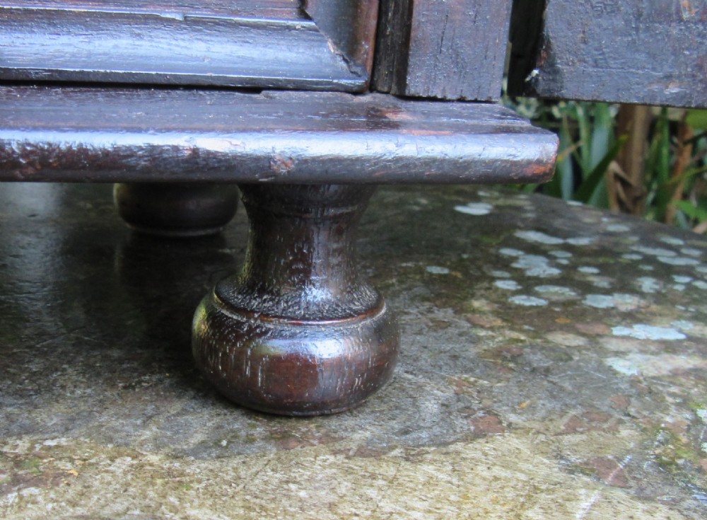 18thc  GEORGIAN OAK SPICE CUPBOARD View IV