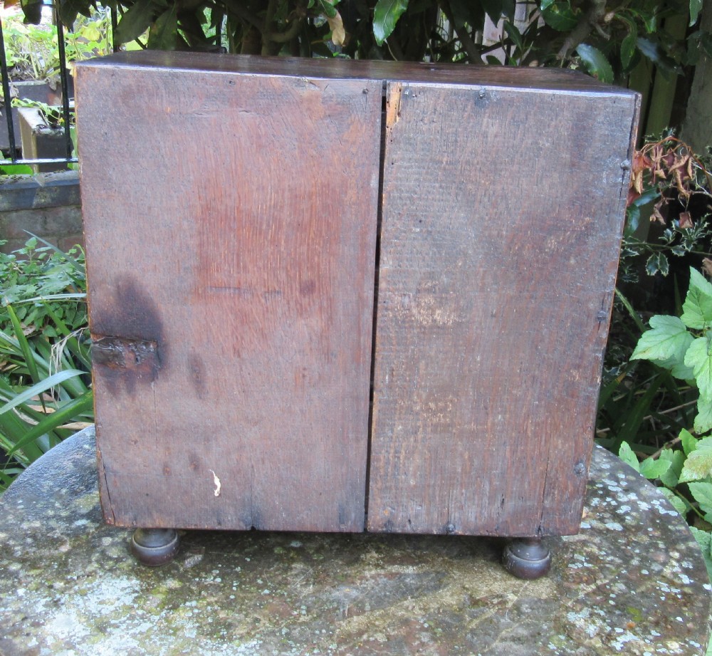 18thc  GEORGIAN OAK SPICE CUPBOARD View IX