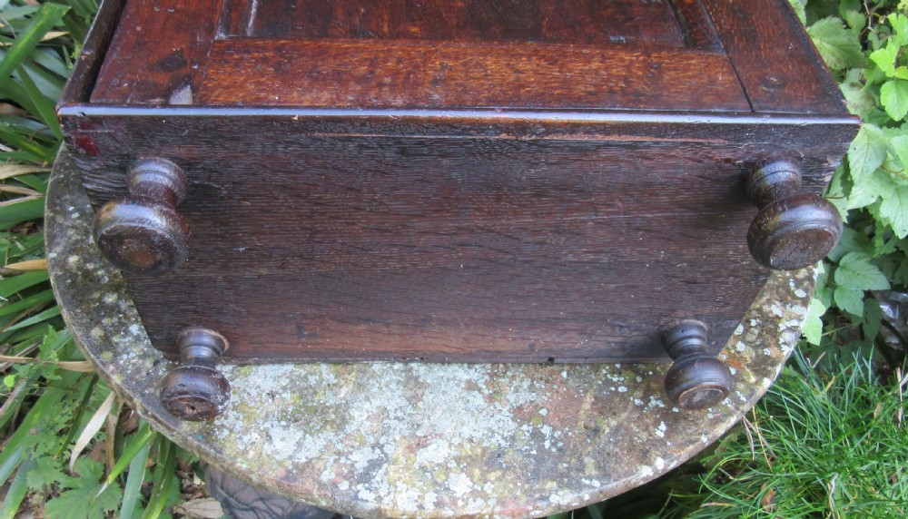 18thc  GEORGIAN OAK SPICE CUPBOARD View X