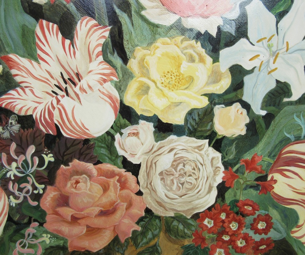1920s PAINTED DUMMY BOARD FIRE SCREEN View IV