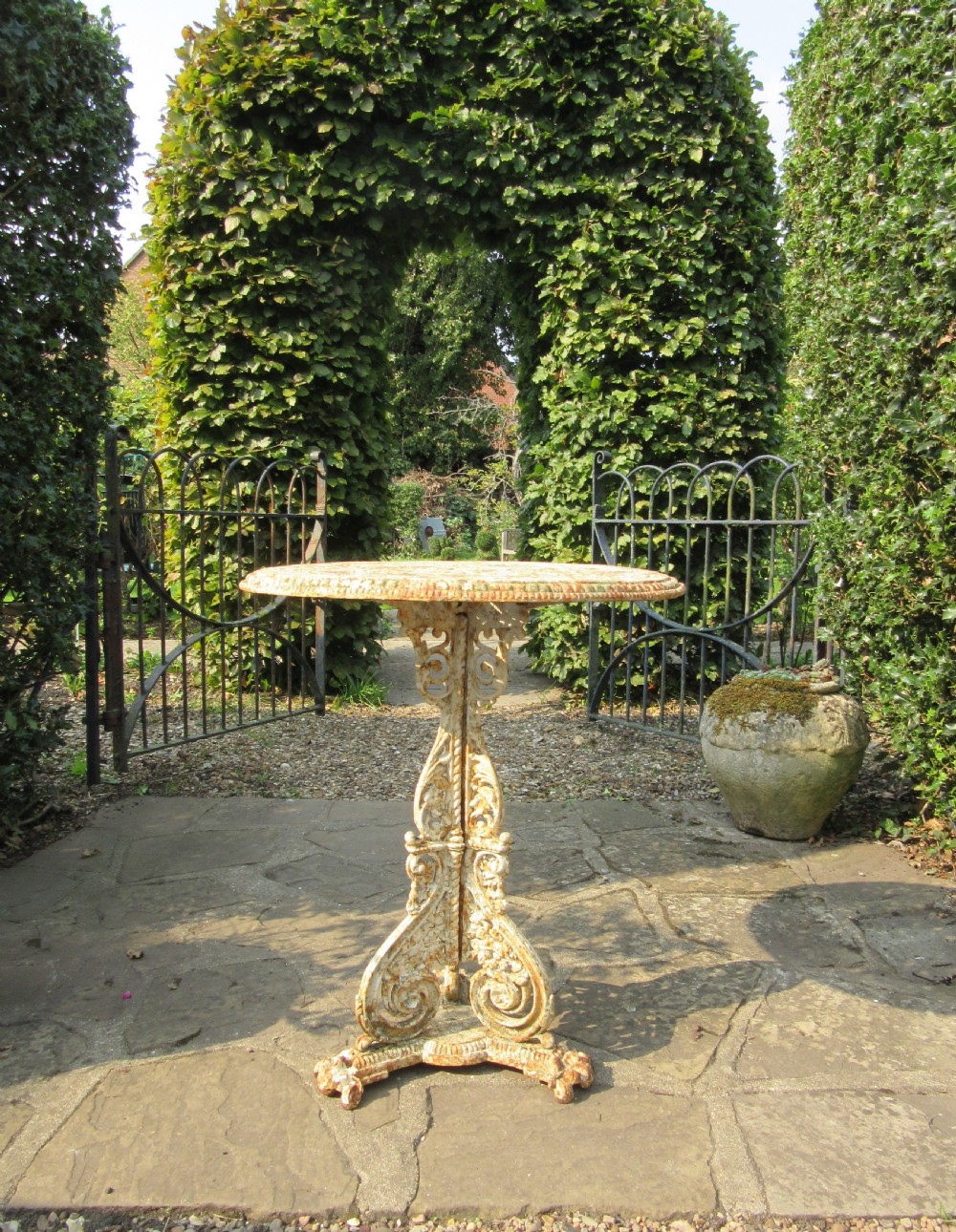 'COALBROOKDALE' CAST IRON GARDEN TABLE c1870