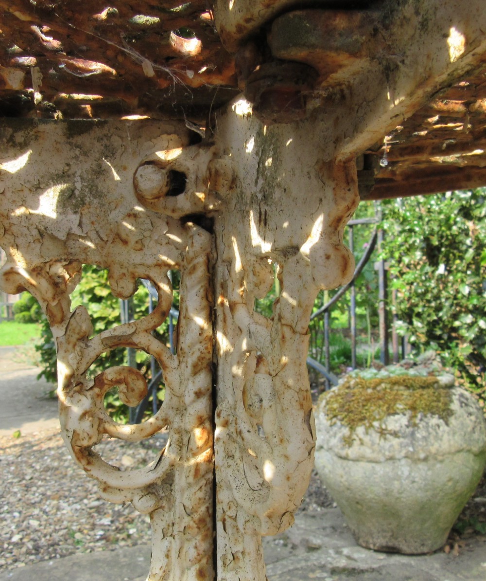 'COALBROOKDALE' CAST IRON GARDEN TABLE c1870 View III