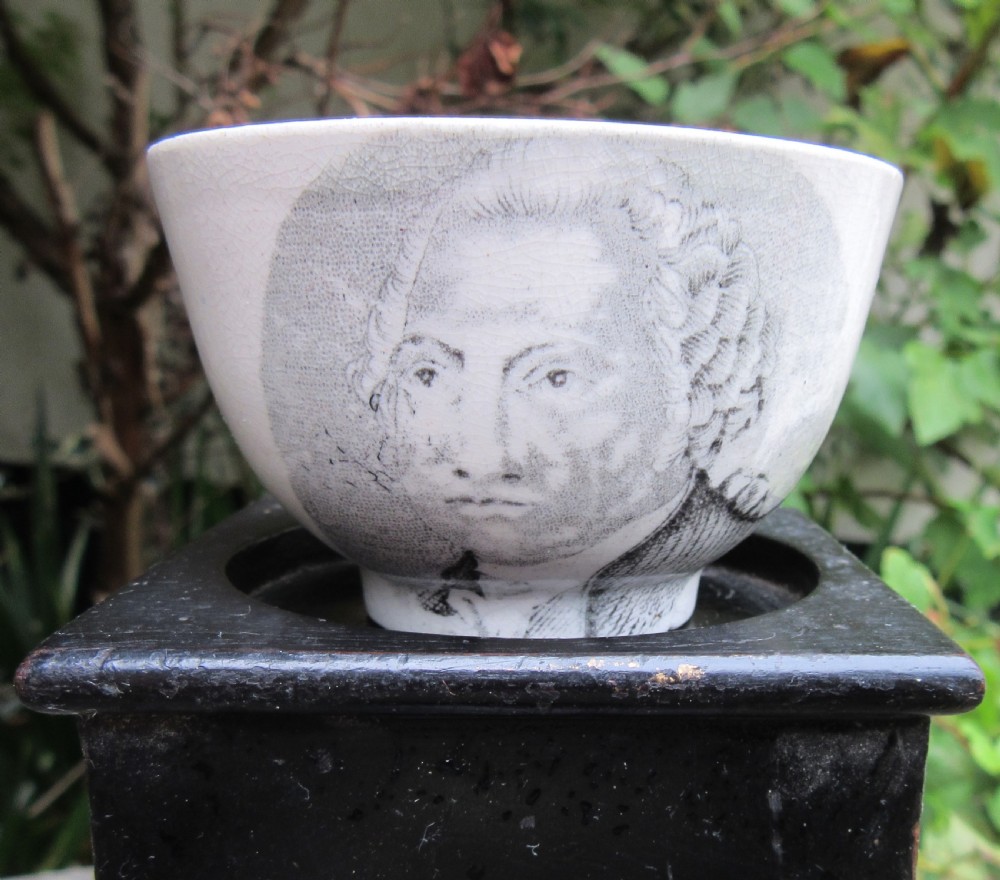 GEORGE WASHINGTON & LAFAYETTE TEA BOWL c1820 View VI
