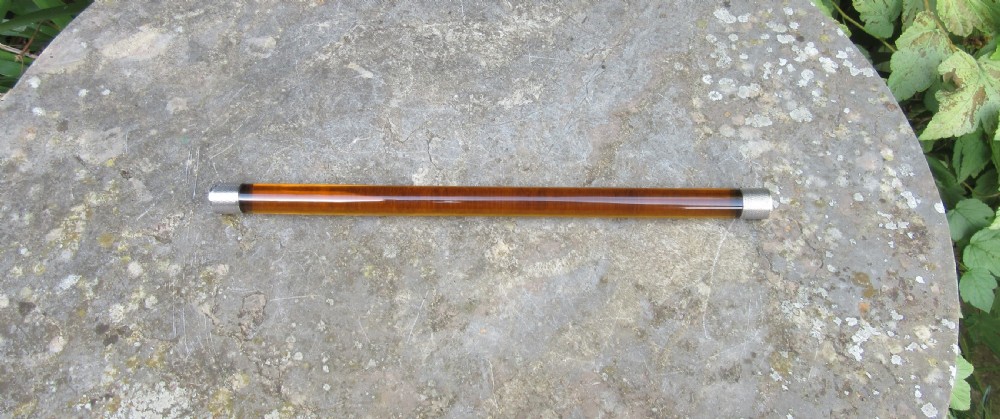 AMBER GLASS SILVER DESK RULER PADGETT & BRAHAM Ltd 1927 View IV