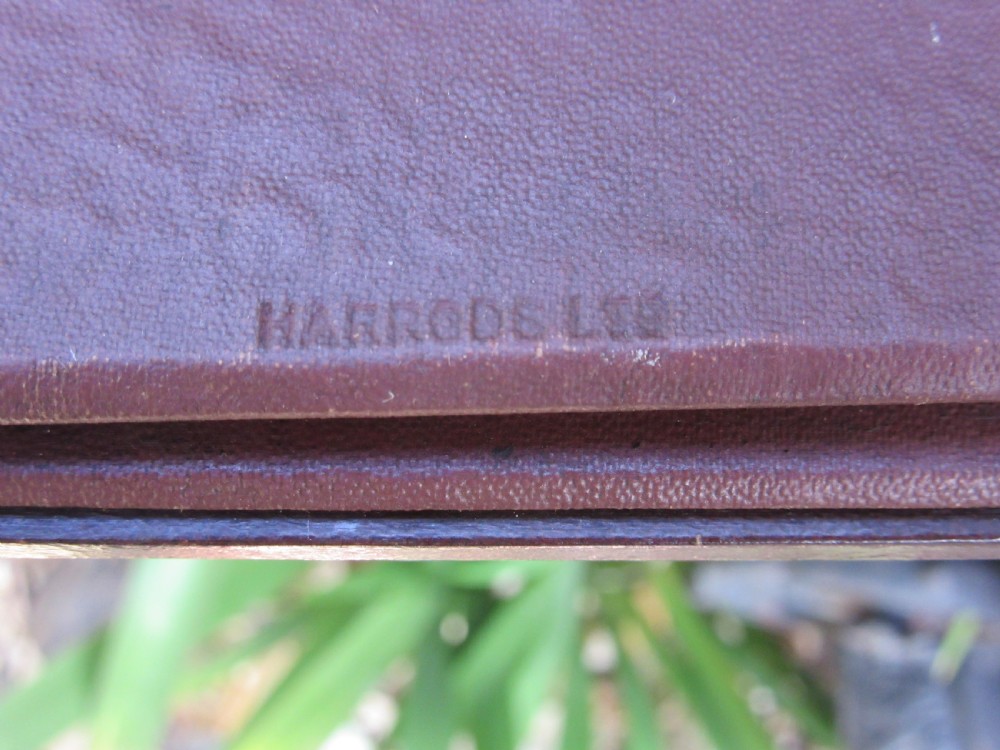 LARGE HARRODS TOOLED LEATHER PHOTO FRAME c1910 View IV