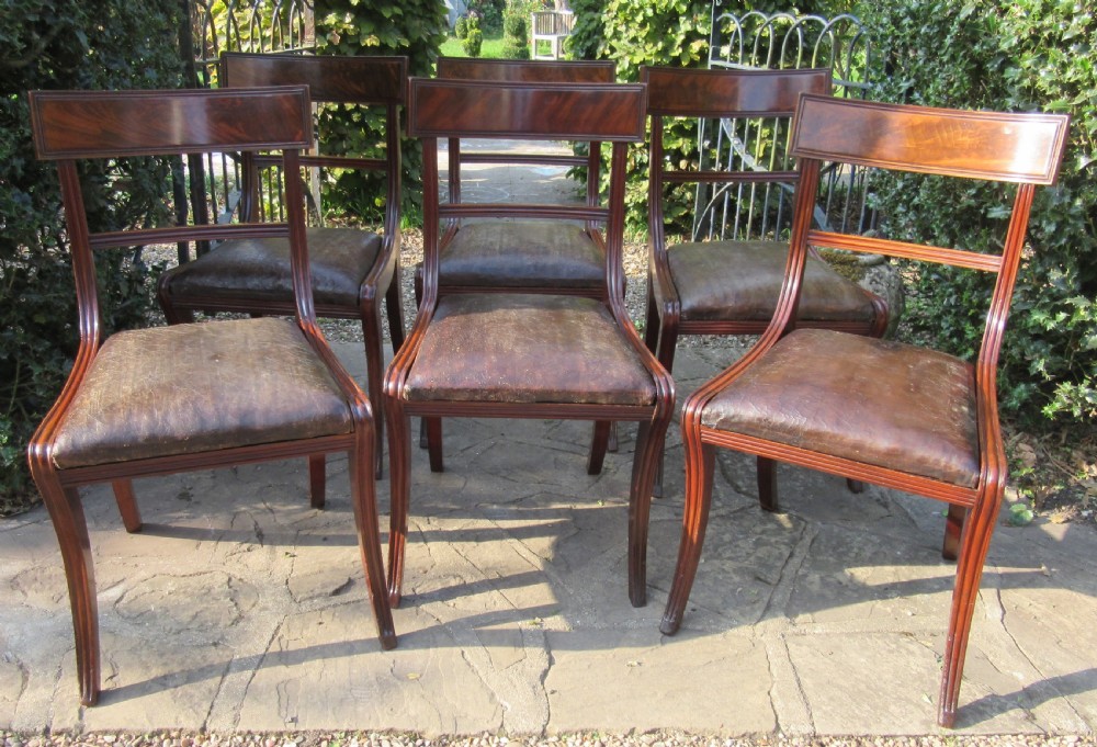 SET OF EIGHT REGENCY MAHOGANY DINING CHAIRS View III