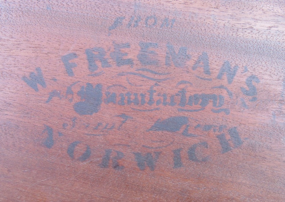 FINE Wm IV MAHOGANY BOOK STAND FREEMAN'S NORWICH View V