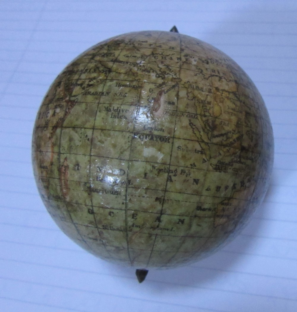 19th CENTURY SMITH & SON LONDON 2.5 inch GLOBE View V