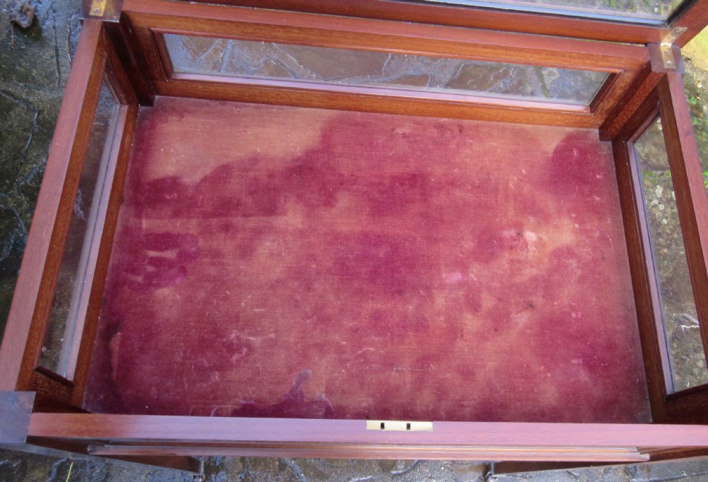 FINE INLAID MAHOGANY BIJOUTERIE DISPLAY TABLE c1900 View VII