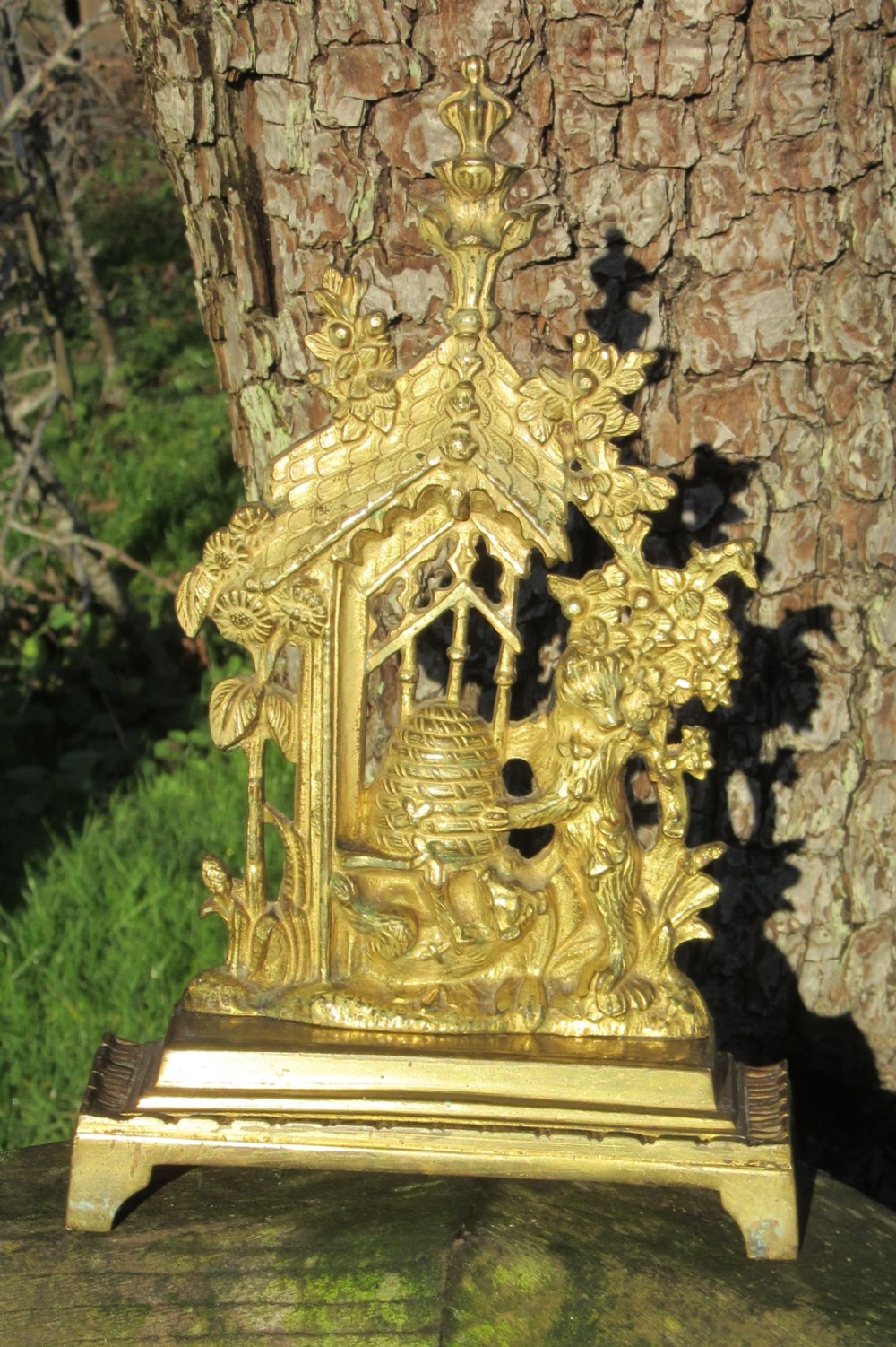 GILT METAL GOTHIC COTTAGE ORNE c1840