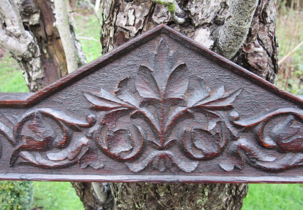 TWO ANTIQUE CARVED OAK FRAMES  View II