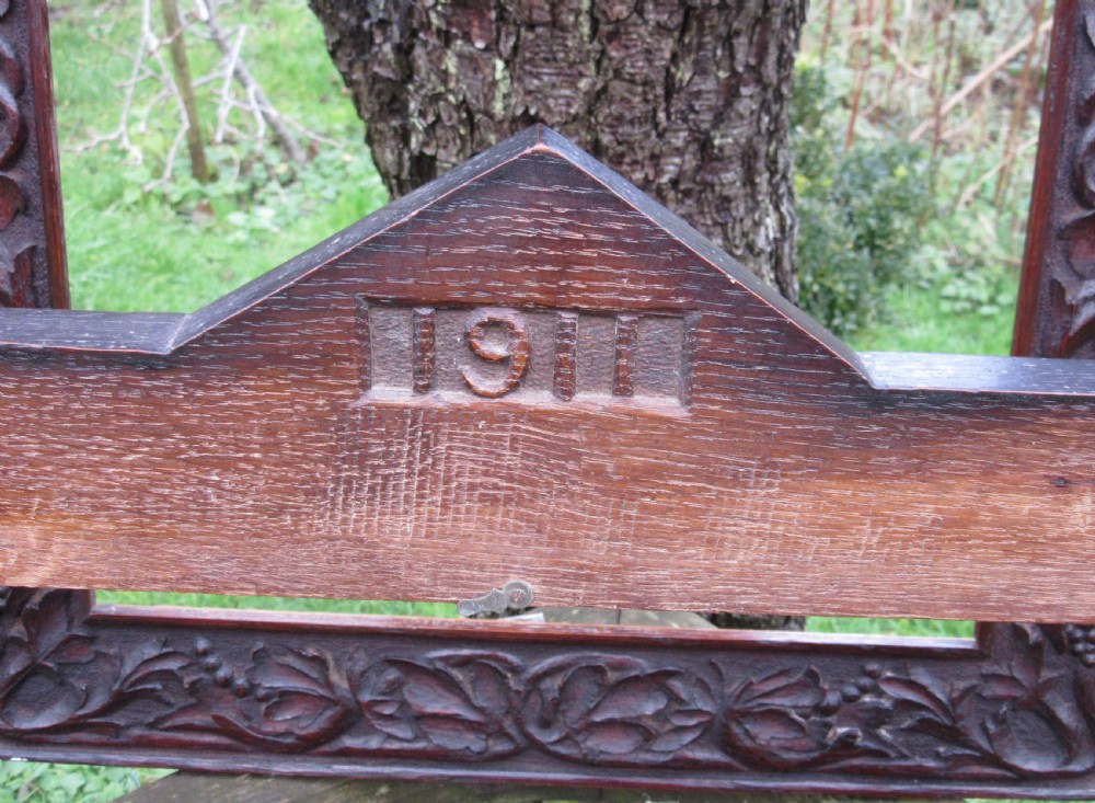 TWO ANTIQUE CARVED OAK FRAMES  View III