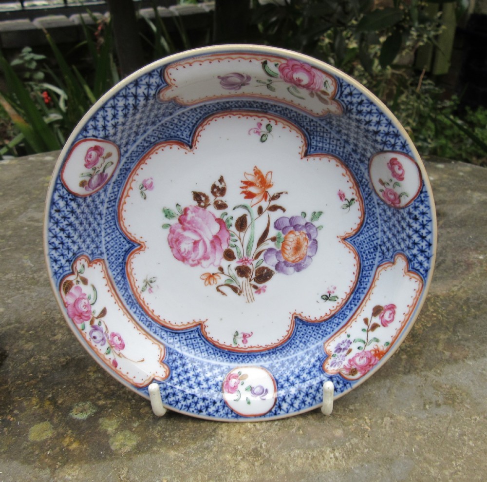 SMALL PAIR 18thC CHINESE FAMILLE ROSE DISHES View IV