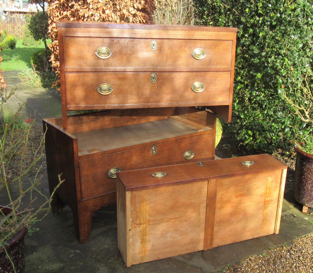 GEORGIAN COUNTRY OAK CHEST OF DRAWERS c1830 View II