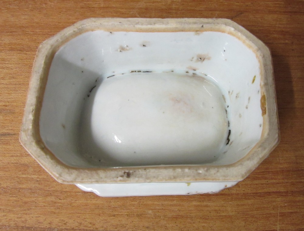 CHINESE BLUE & WHITE PORCELAIN SALT c1800 View IV
