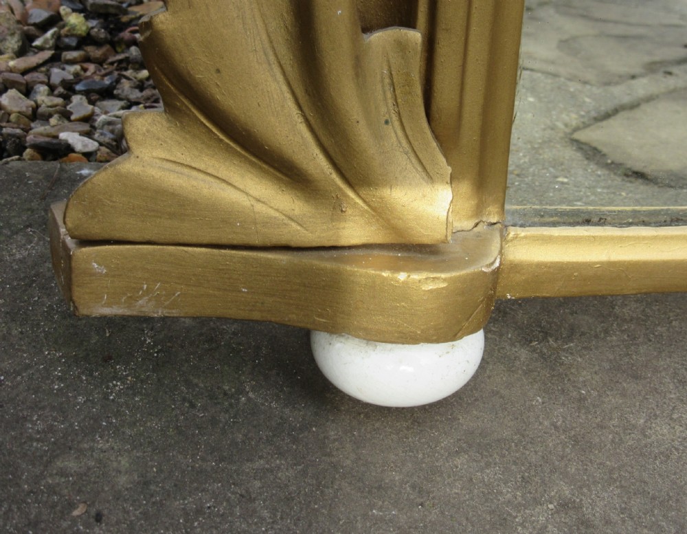 VICTORIAN GILT OVERMANTEL MIRROR c1860 View IV
