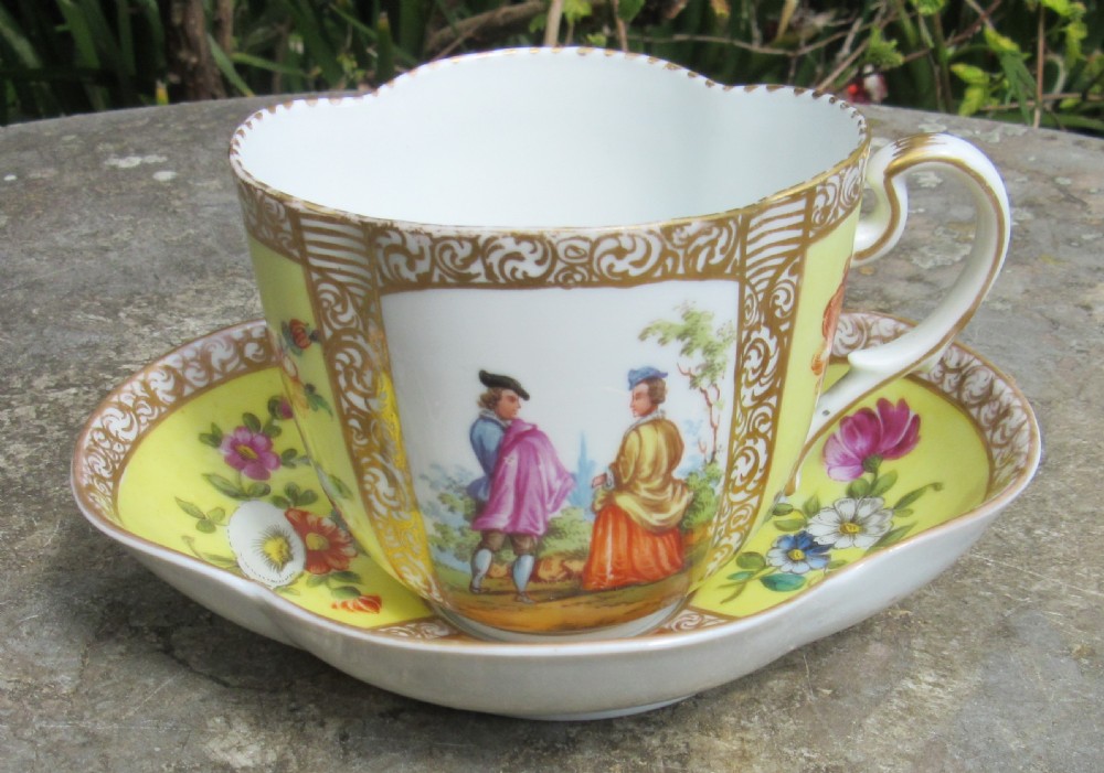 HELENA WOLFSOHN GERMAN PORCELAIN CUP & SAUCER View V