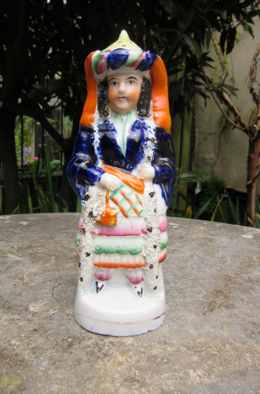 UNUSUAL STAFFORDSHIRE EASTERN PEPPER POT MAN c1860 View VII