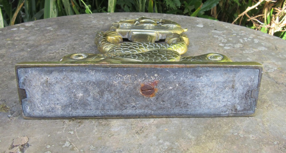 NELSON'S HMS VICTORY BRASS DOLPHIN DOOR STOP View III