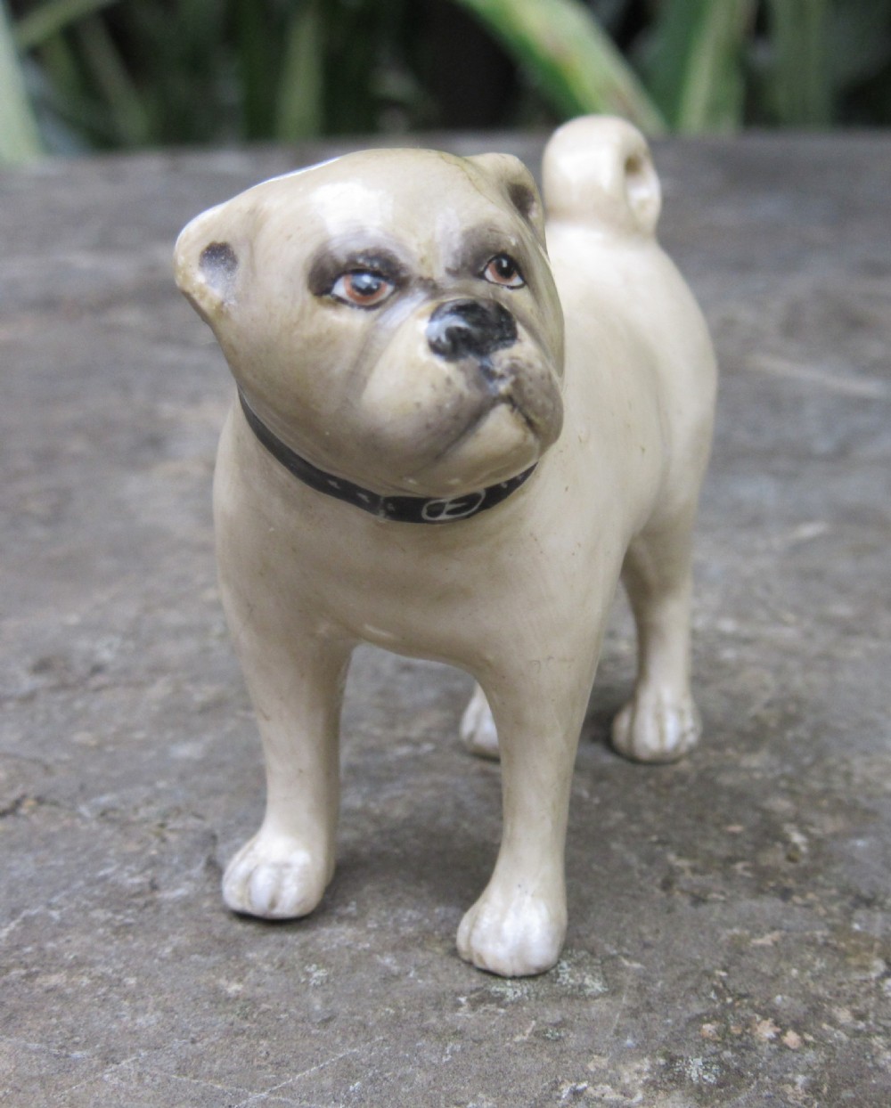 SAMPSON HANCOCK DERBY PORCELAIN PUG DOG