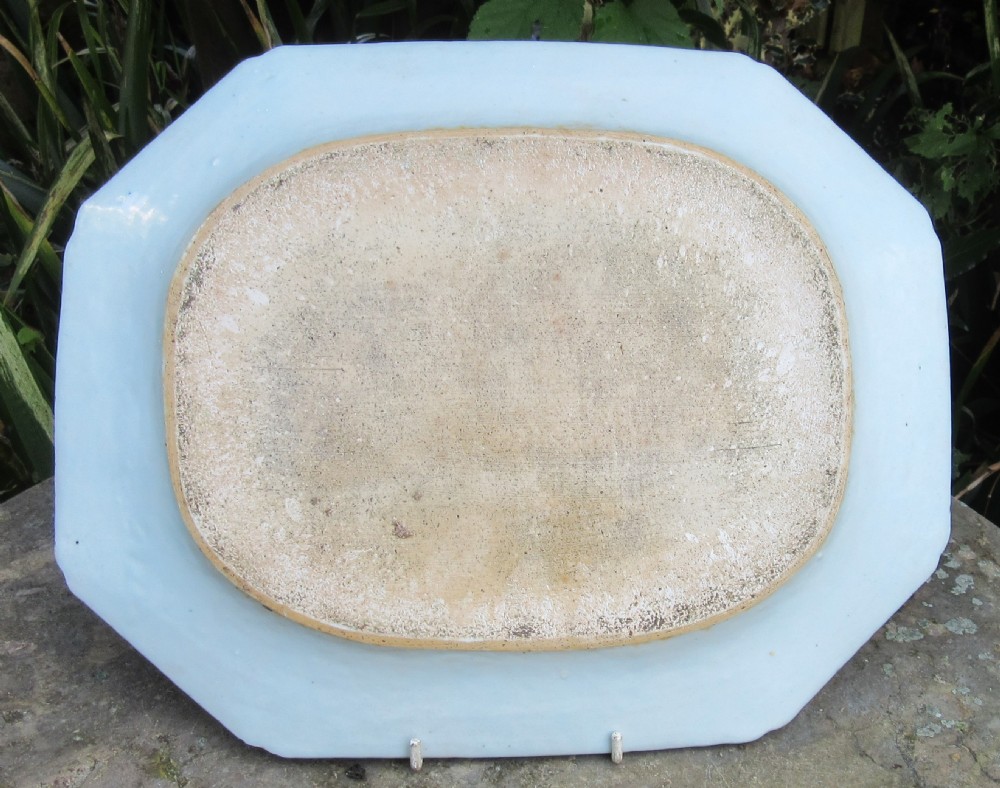 CHINESE BLUE & WHITE SERVING PLATE c1800 View II