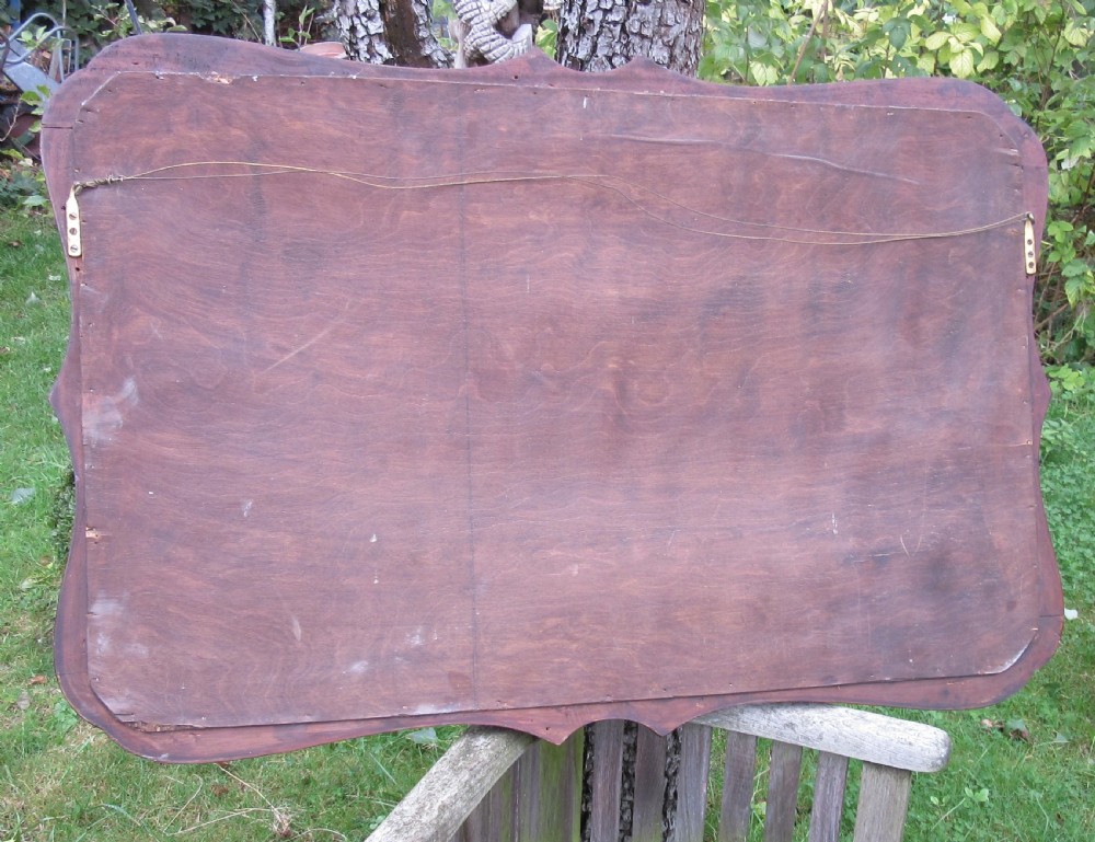 EDWARDIAN MAHOGANY WALL MIRROR c1910 View III