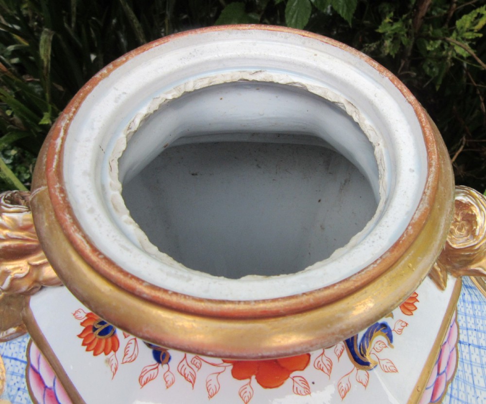 LARGE MASON'S IRONSTONE VASE c1860 View VI