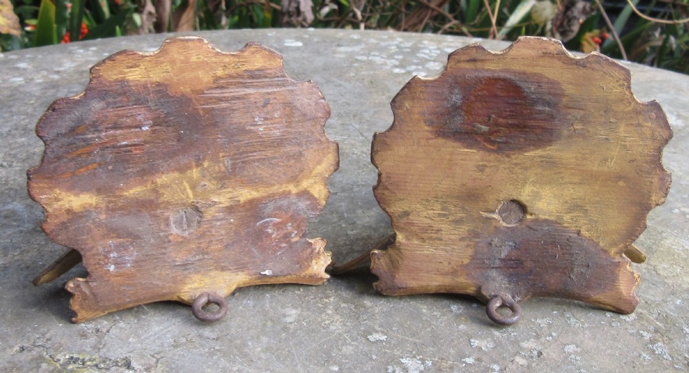 PAIR OF GILDED WOOD CHERUB BRACKETS View IV