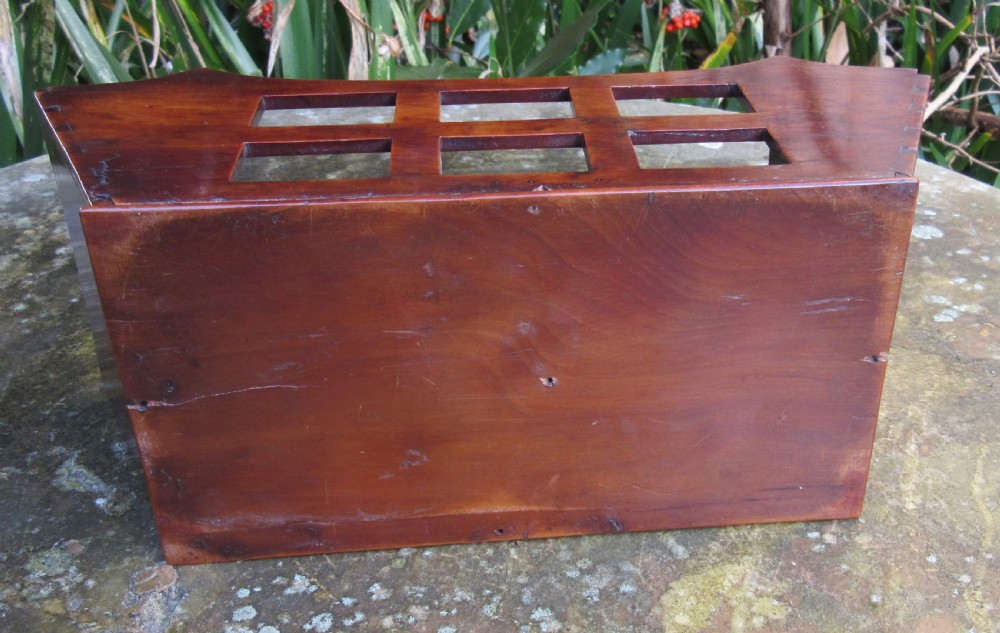 GEORGIAN YEW TREE LETTER BASKET c1820 View IV