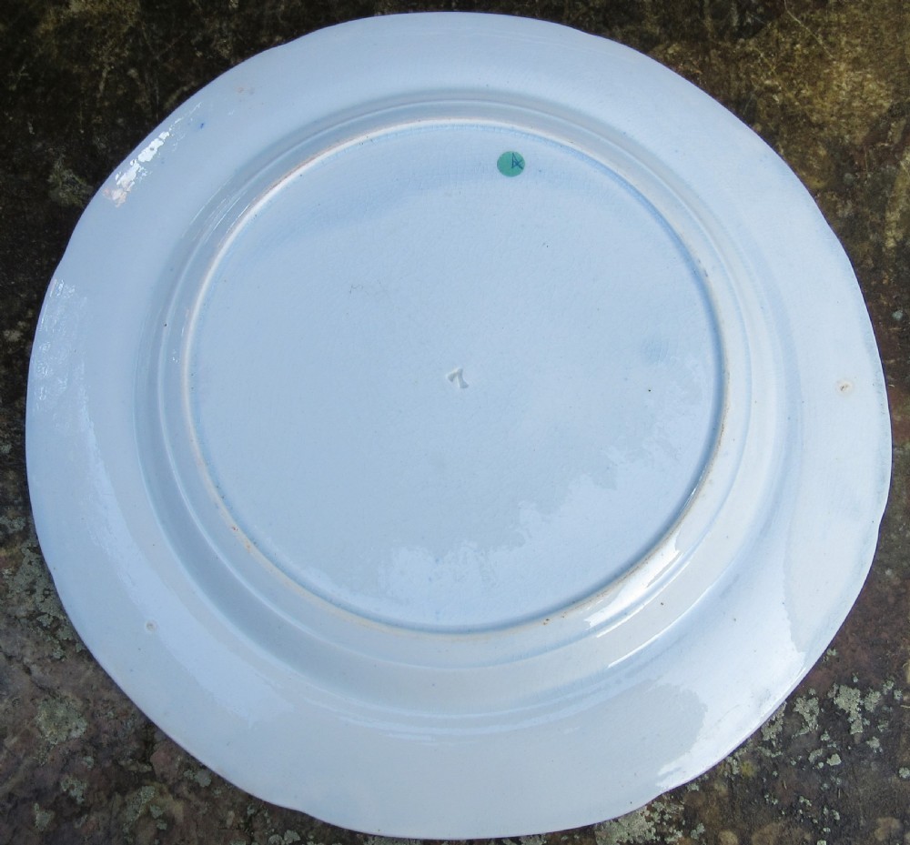 COLLECTION OF SIX ENGLISH BLUE & WHITE PLATES c1830 View IX