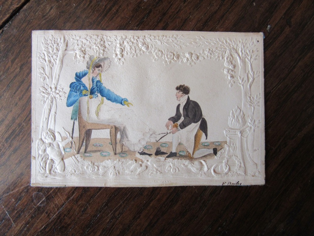 REGENCY DOBBS PATENT EMBOSSED CARD WATERCOLOUR  View V