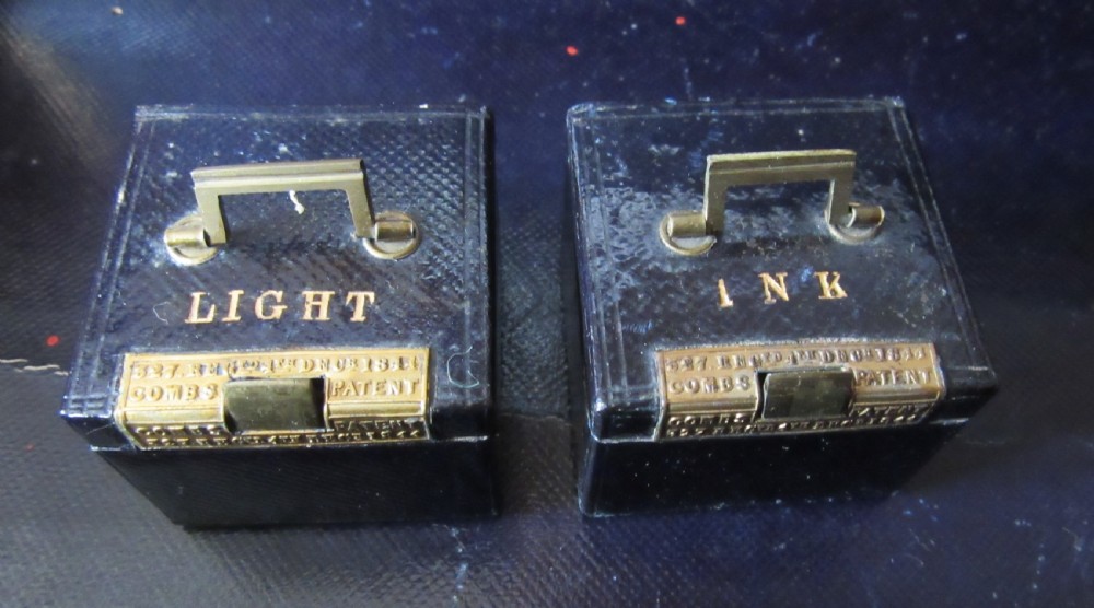 FINE LEATHER WRITING BOX DATED 1869 View XI