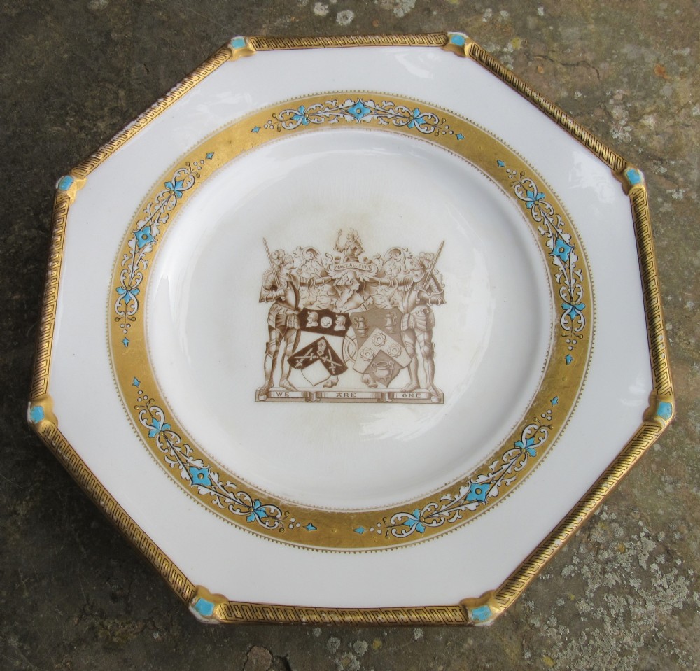 ARMOURERS & BRASIERS COMPANY PORCELAIN COMPORT c1880