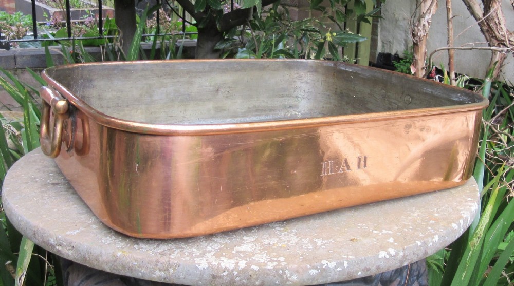 LARGE GEORGIAN COPPER BAIN MARIE 